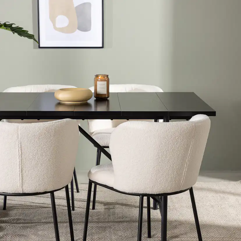 Matgrupp Venture Home Astrid med 6 Edina Stolar