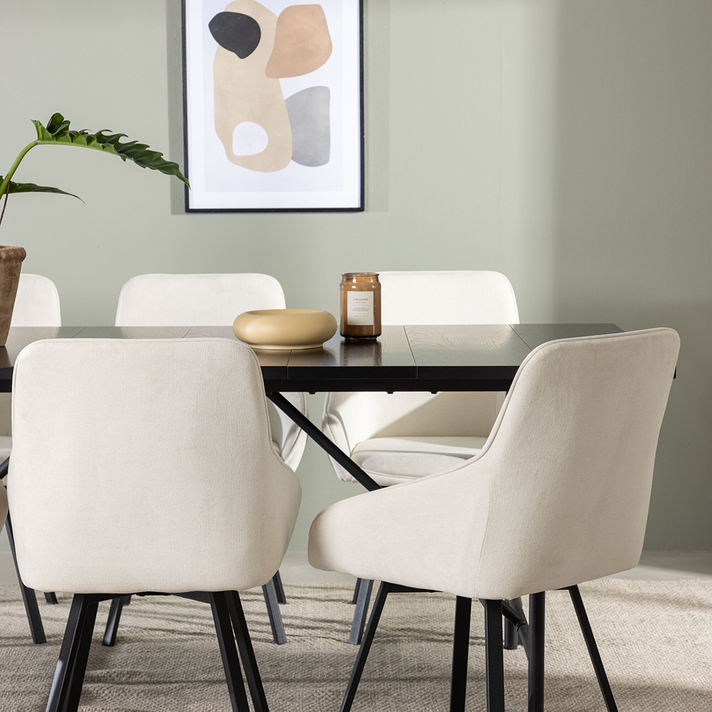 Matgrupp Venture Home Astrid med 6 Rosie Stolar