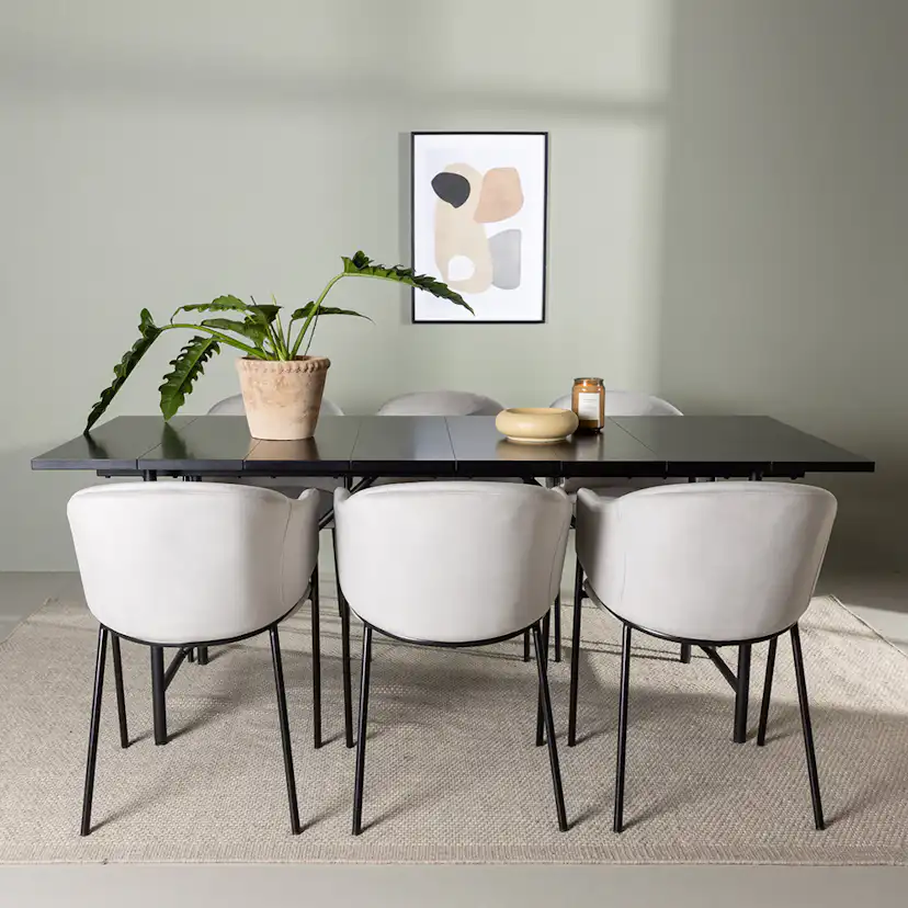 Matgrupp Venture Home Astrid med 6 Evelina Stolar