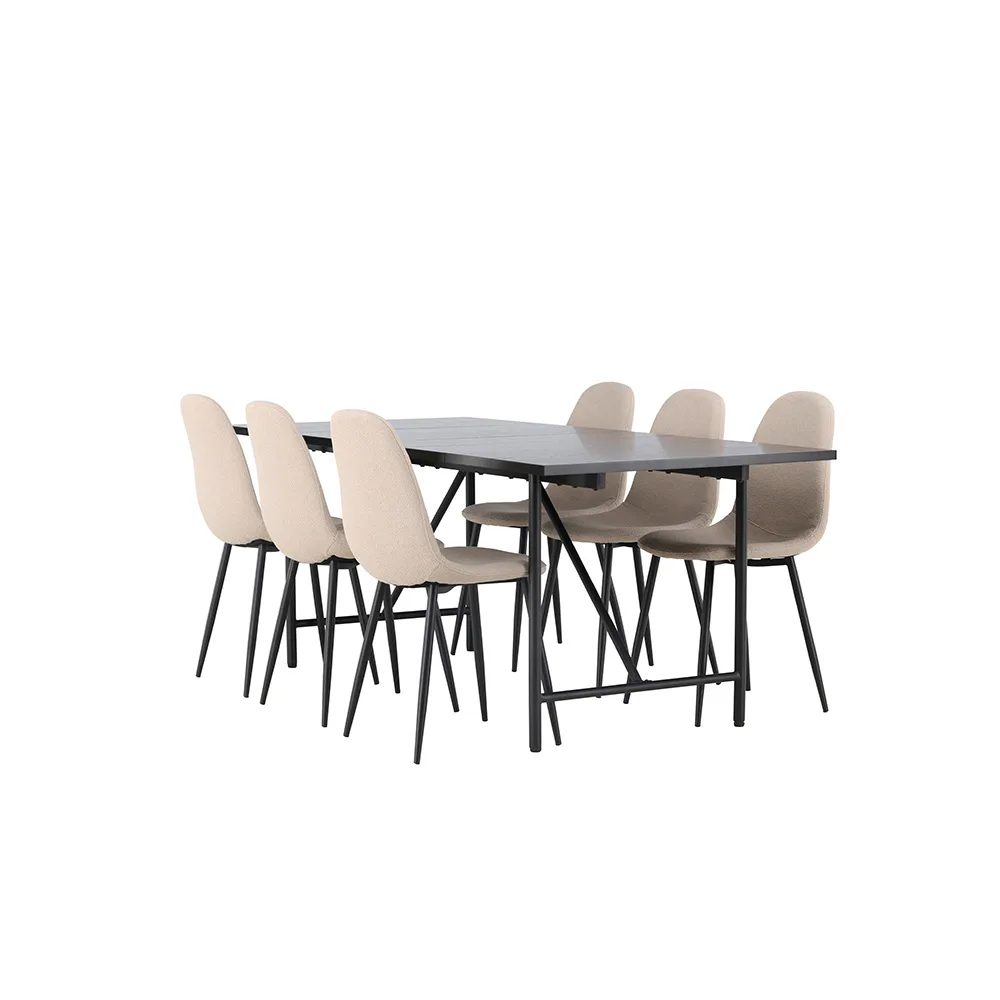 Matgrupp Venture Home Astrid med 6 Polar Stolar