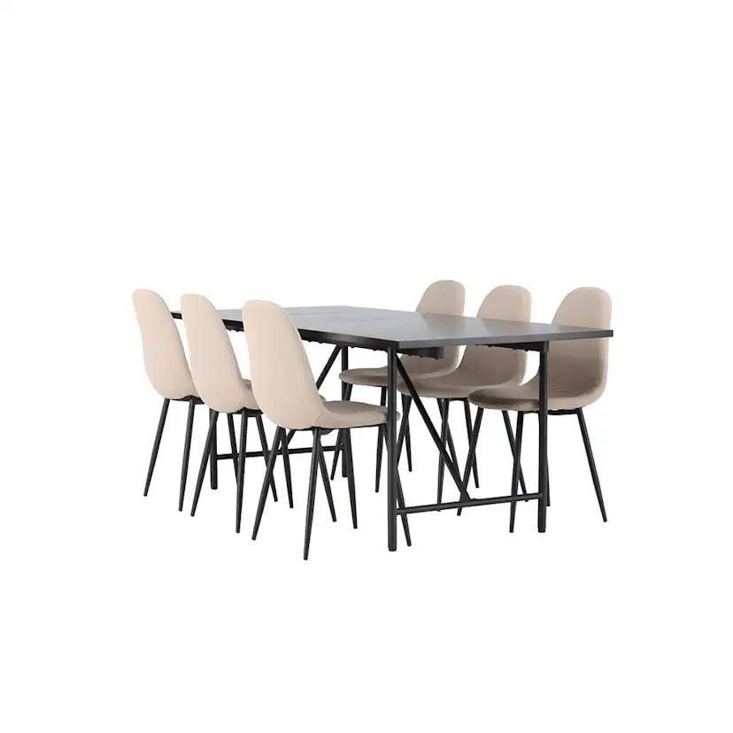 Matgrupp Venture Home Astrid med 6 Polar Stolar