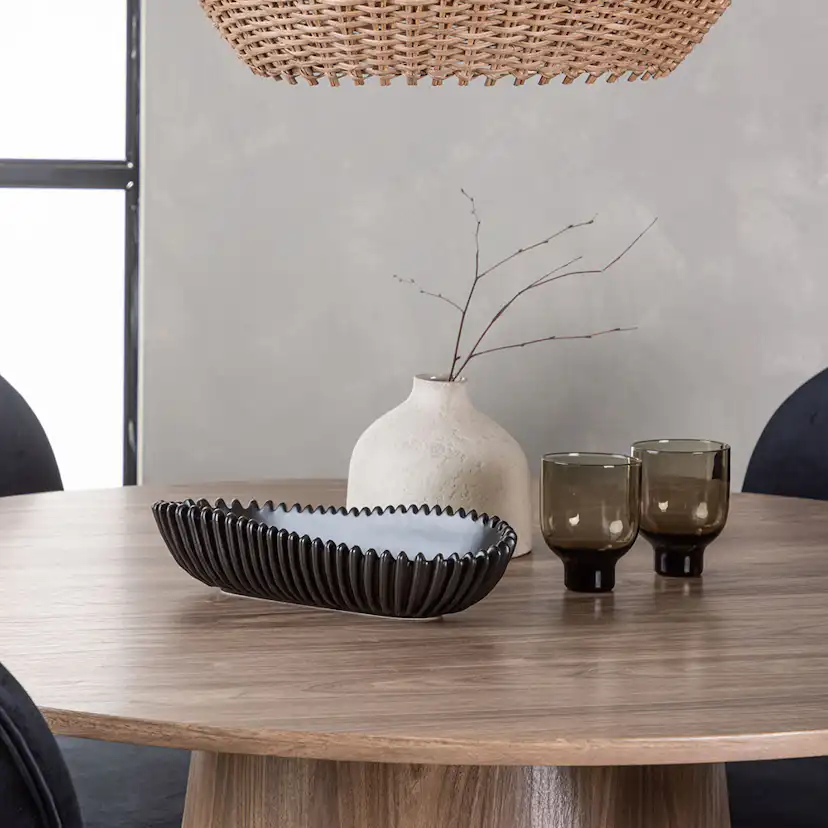 Matgrupp Venture Home Lanzo Runt Matbord Ø120 cm & 6 Stella Stolar