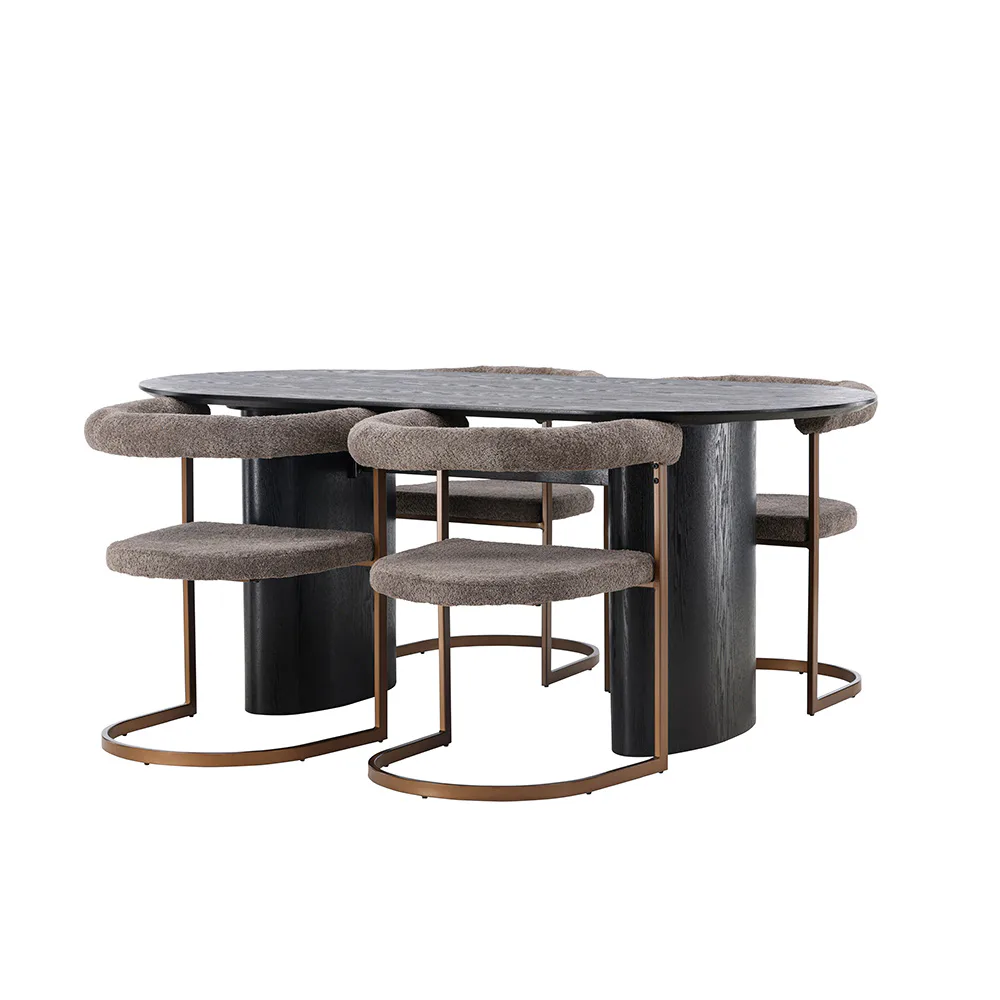 Matgrupp Venture Home Isolde med 4 Morning Stolar