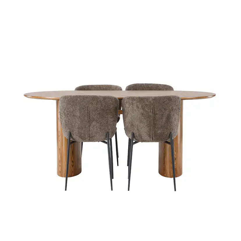 Matgrupp Venture Home Isolde med 4 Modesto Stolar