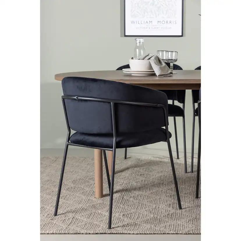 Matgrupp Venture Home Andy Ø120 cm med 4st Selma Matstolar