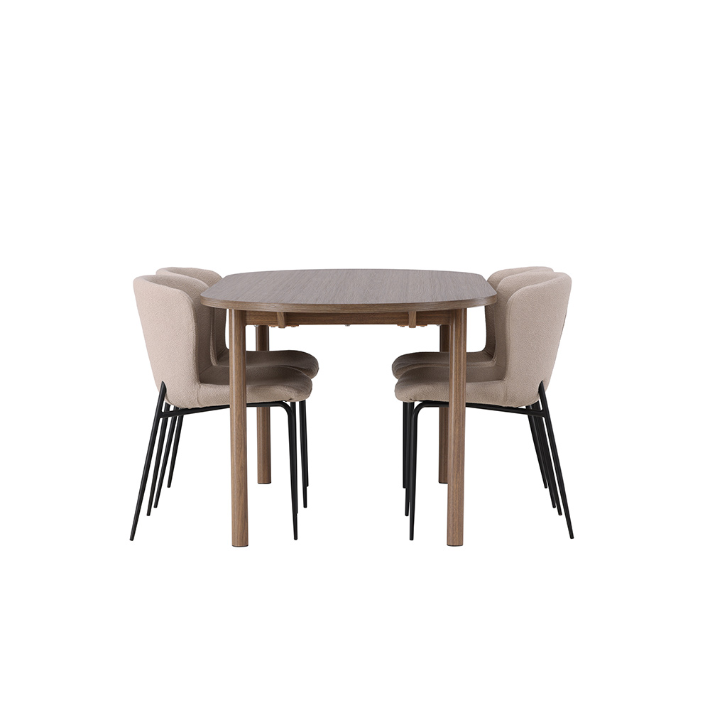 Matgrupp Venture Home Andy med 4 Modesto Stolar