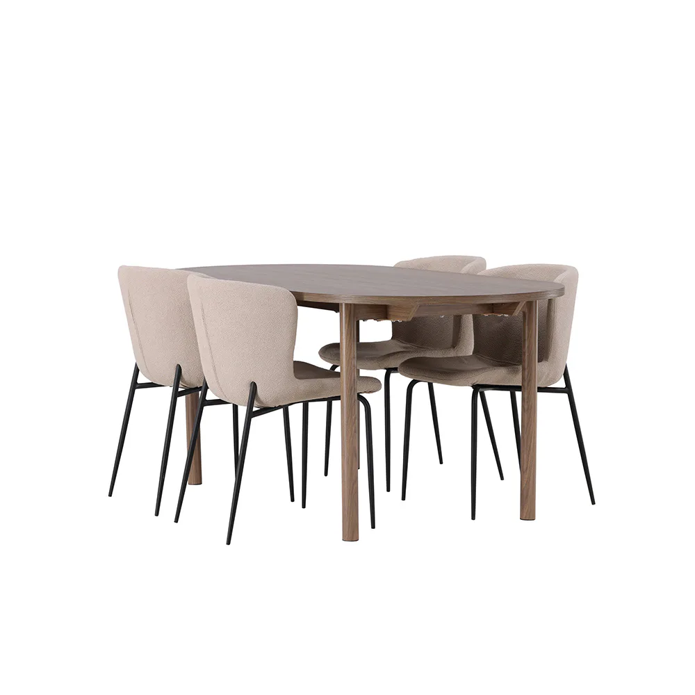 Matgrupp Venture Home Andy med 4 Modesto Stolar