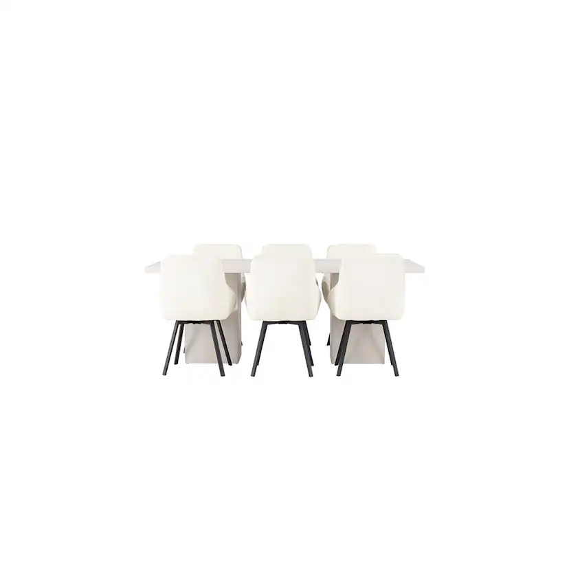 Matgrupp Venture Home Olga med 6 Rosie Stolar