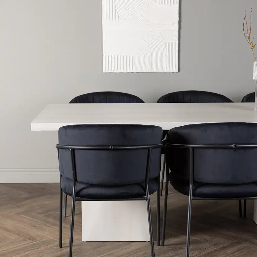 Matgrupp Venture Home Olga med 6 Selma Stolar