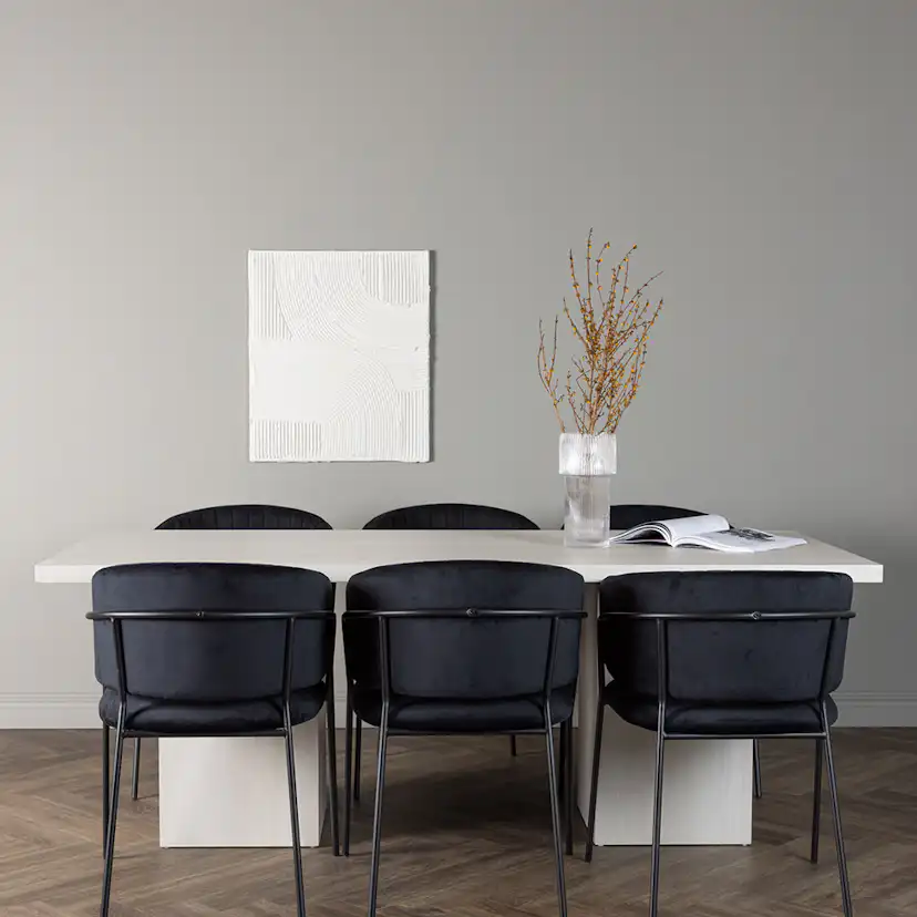 Matgrupp Venture Home Olga med 6 Selma Stolar