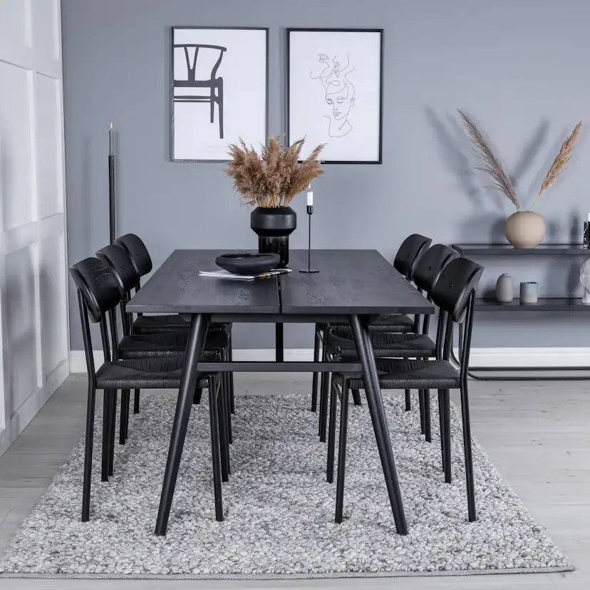 Matgrupp Venture Home Sleek med 6st Polly Stolar