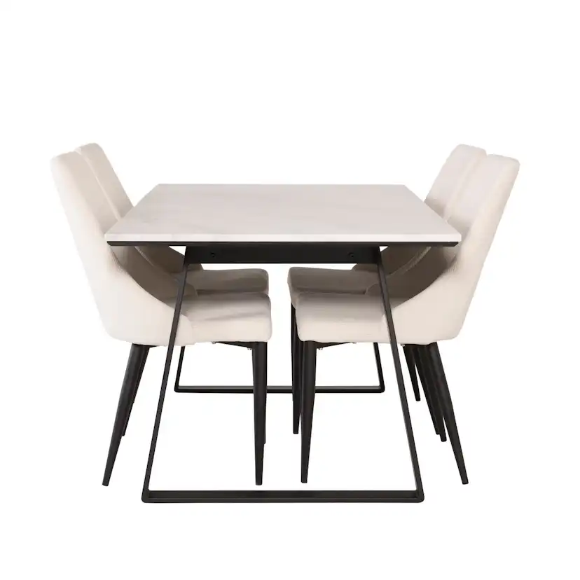 Matgrupp Venture Home Estelle med 4st Leone Stolar