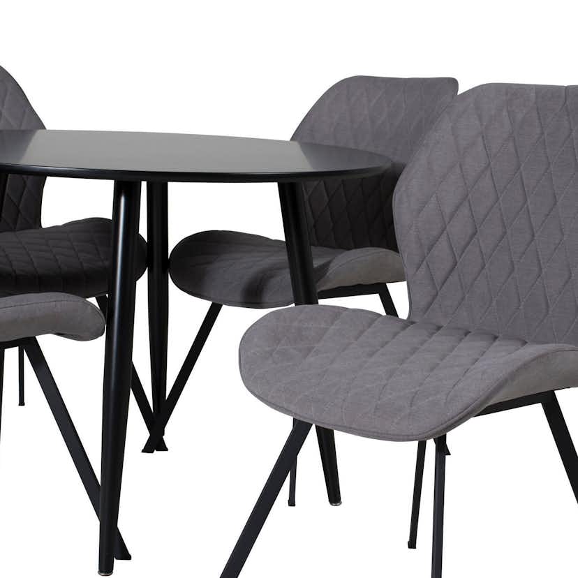 Matgrupp Venture Home Plaza med 4st Gemma Stolar