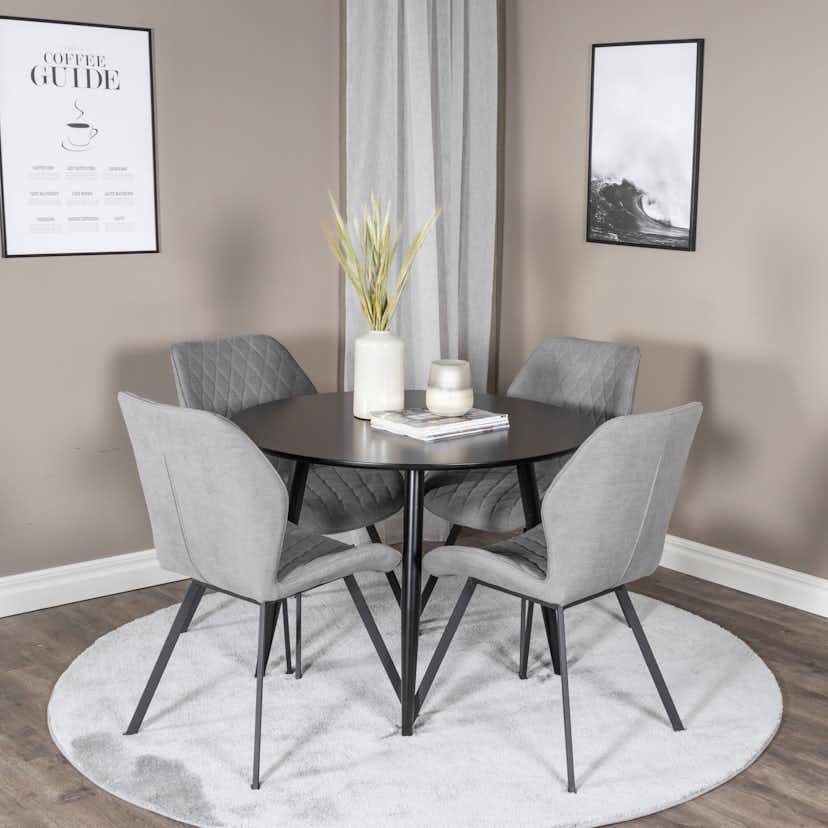 Matgrupp Venture Home Plaza med 4st Gemma Stolar