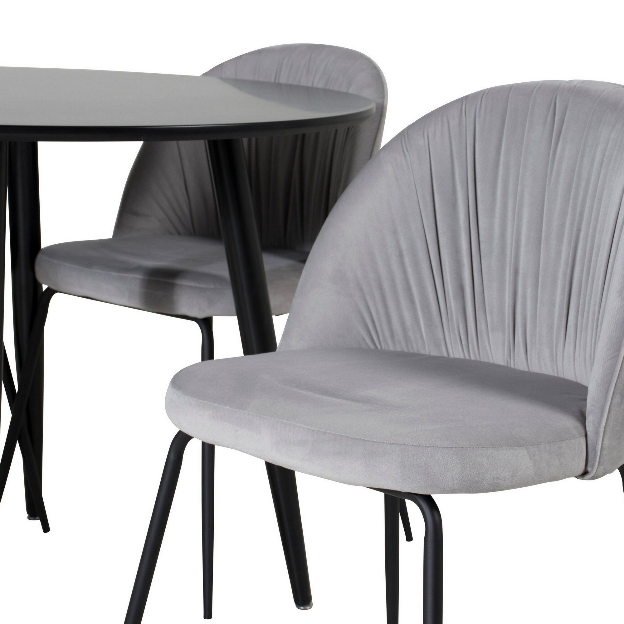 Matgrupp Venture Home Plaza med 4st Wrinkles Stolar