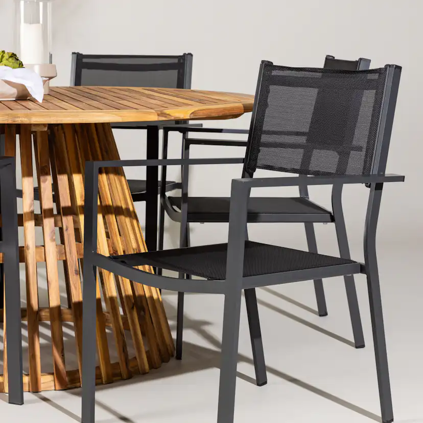 Trädgårdsgrupp Venture Home Tucumán med 6 Copacabana Stolar