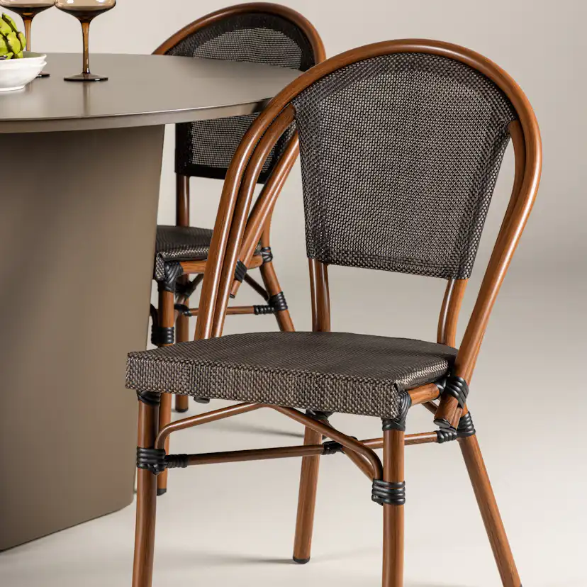 Trädgårdsgrupp Venture Home Santa Fe med 4 Guarda Stolar