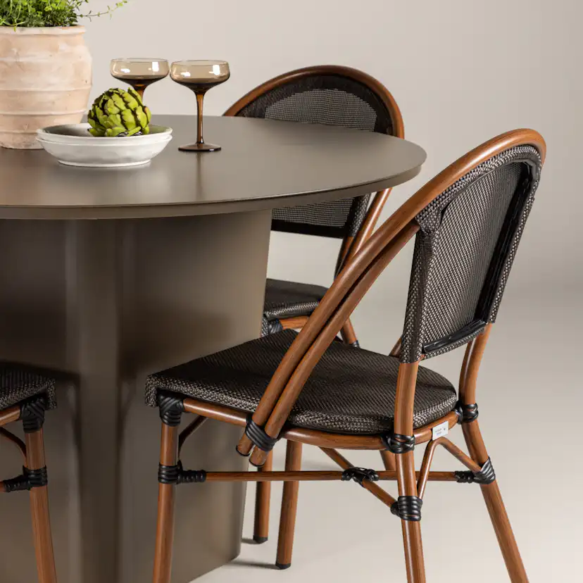 Trädgårdsgrupp Venture Home Santa Fe med 4 Guarda Stolar