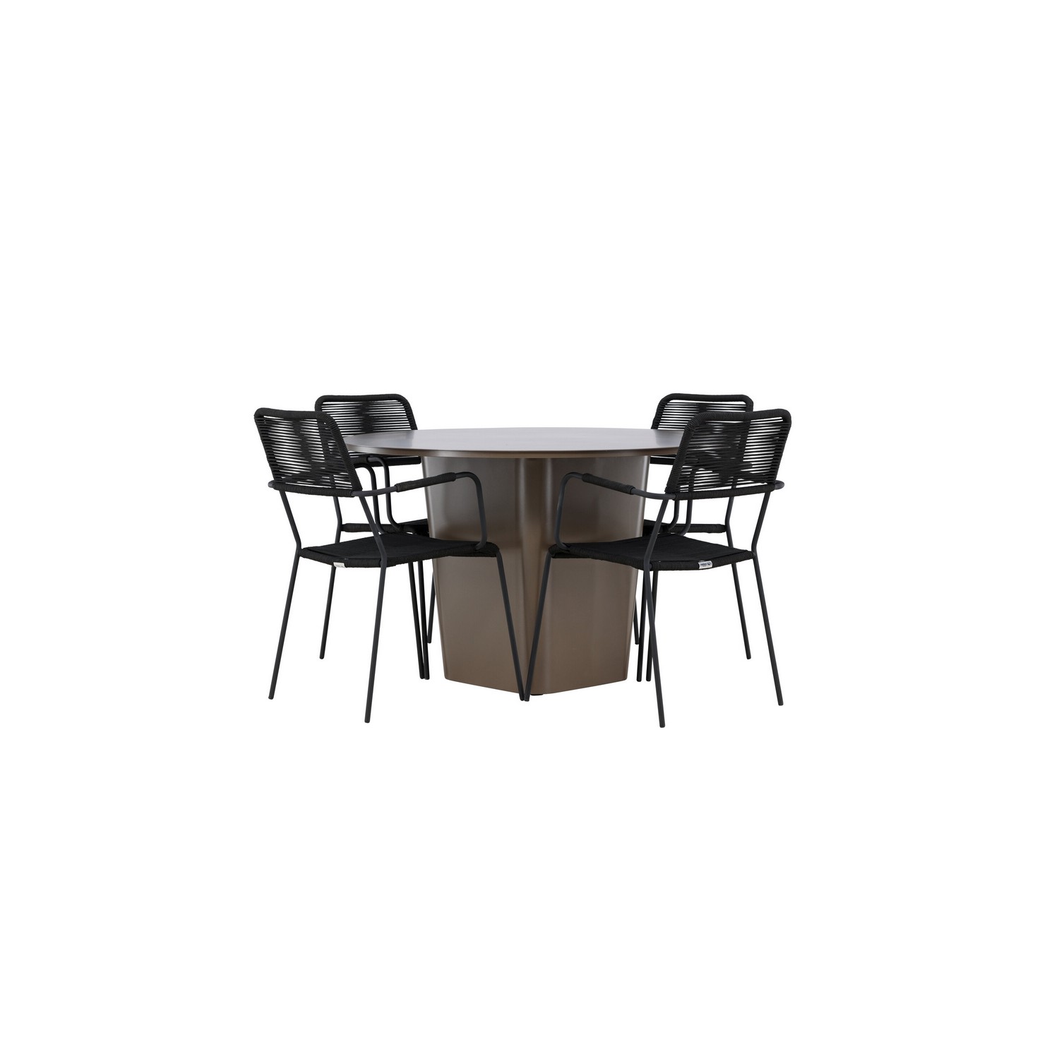 Trädgårdsgrupp Venture Home Santa Fe med 4 Lindos Trädgårdsstolar