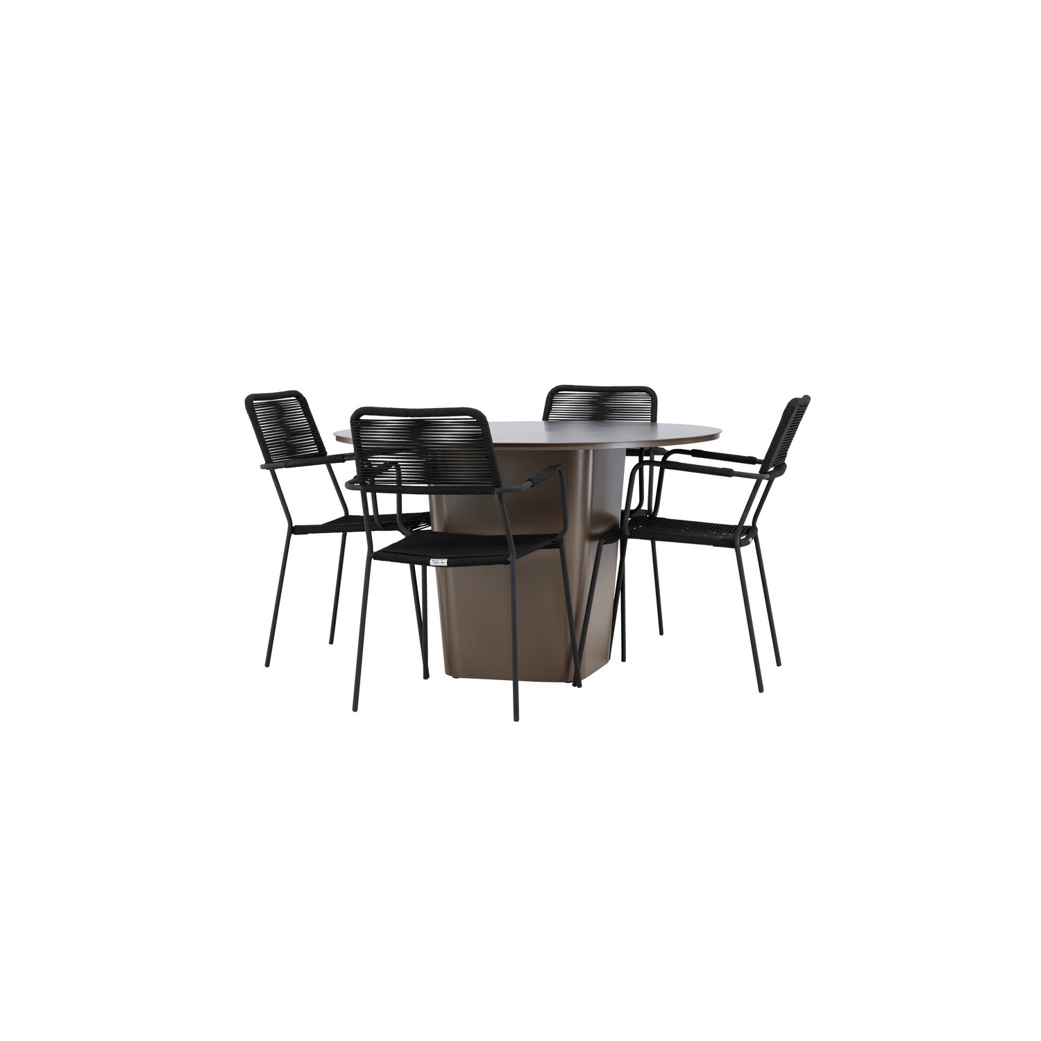 Trädgårdsgrupp Venture Home Santa Fe med 4 Lindos Trädgårdsstolar