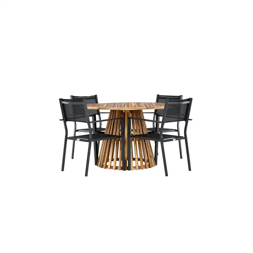 Trädgårdsgrupp Venture Home Lumpur med 4 Copacabana Stolar