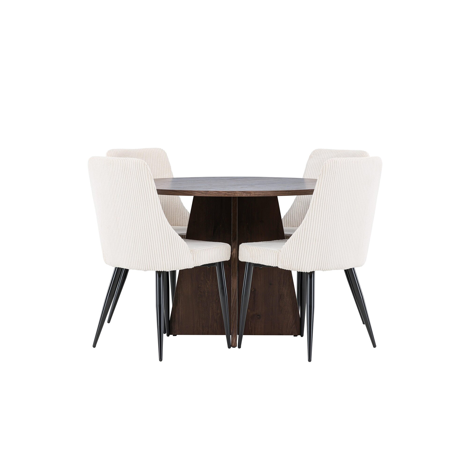 Matgrupp Venture Home Bootcut Ø110 med 4 st Leone Stolar