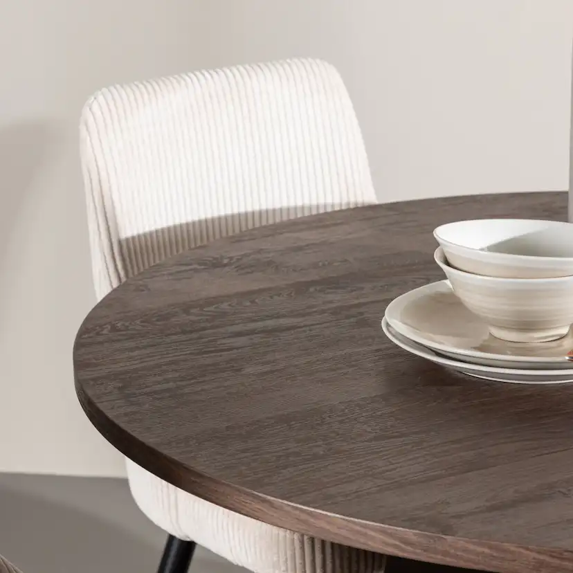 Matgrupp Venture Home Bootcut Ø110 med 4 st Leone Stolar