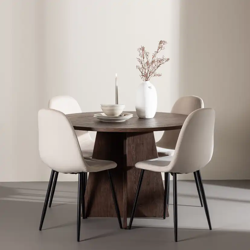 Matgrupp Venture Home Bootcut Ø110 med 4 st Polar Stolar Sammet