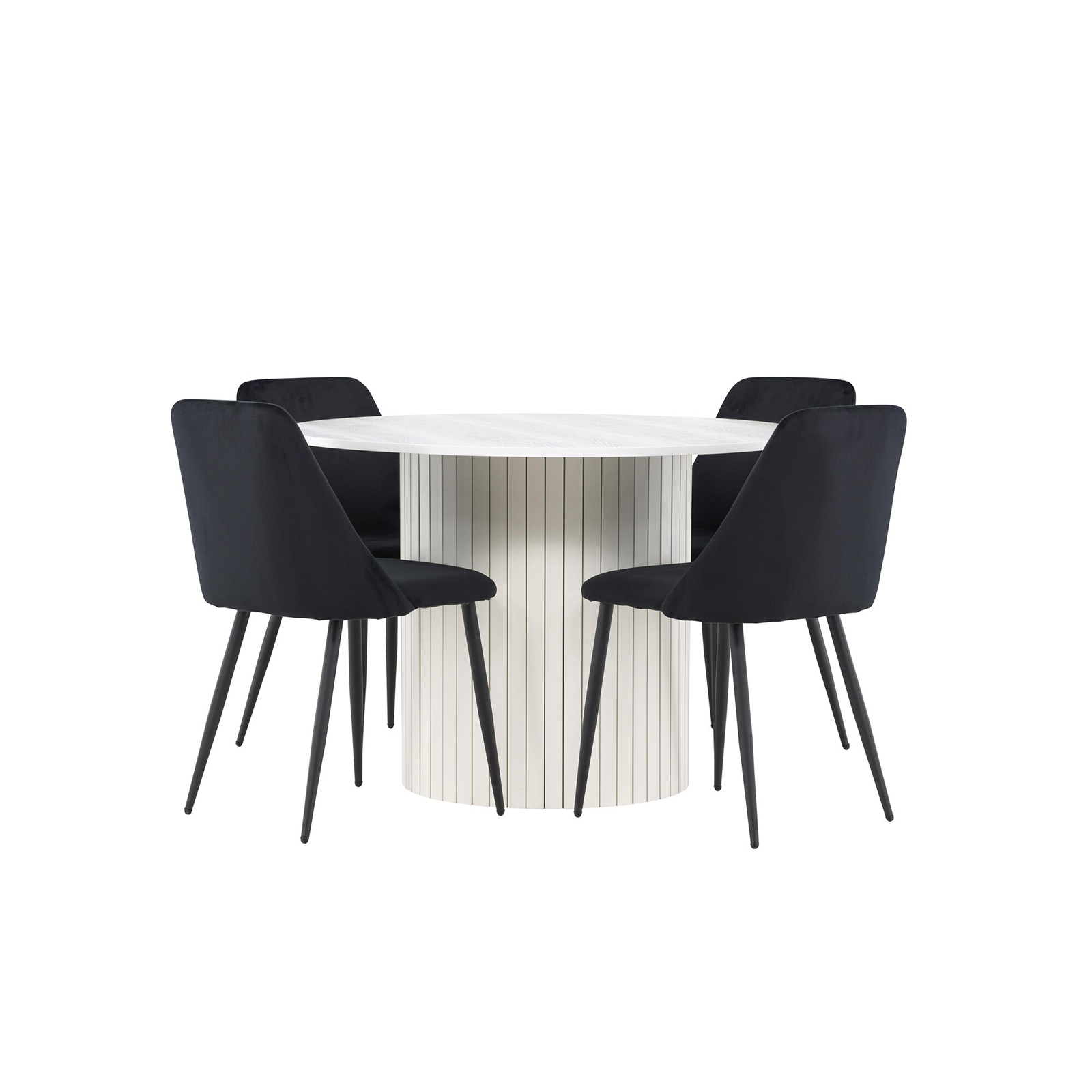 Matgrupp Venture Home Härön Ø110 med 4 st Night Stolar