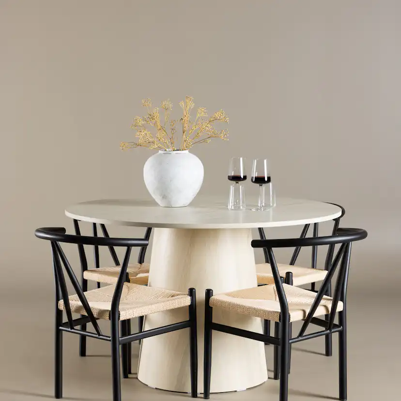 Matgrupp Venture Home Lanzo Ø120 med 4 st Alfons Stolar