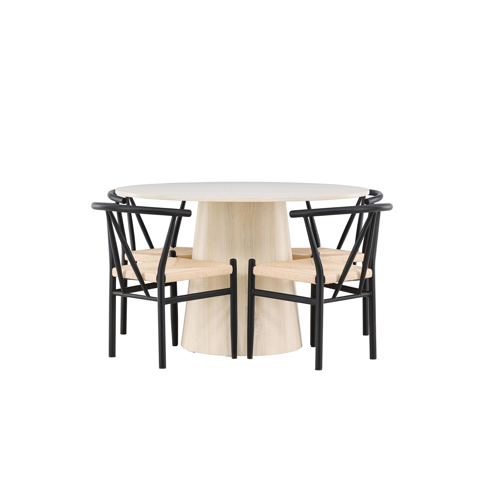 Matgrupp Venture Home Lanzo Ø120 med 4 st Alfons Stolar