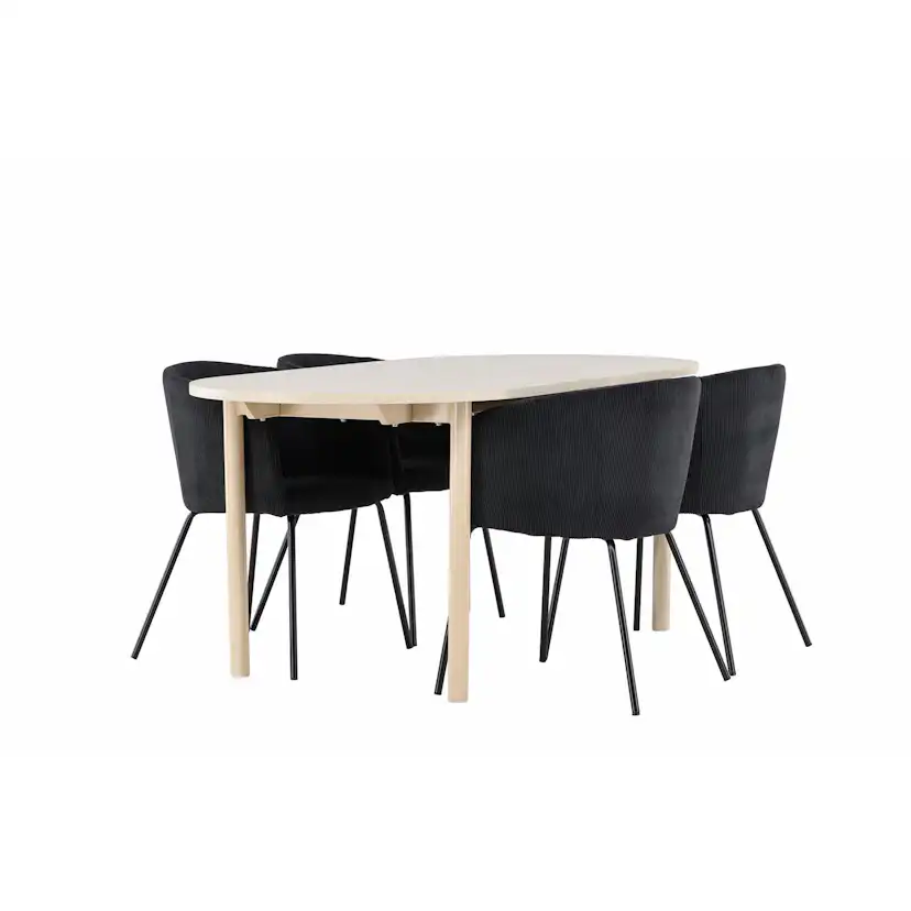 Matgrupp Venture Home Andy 180 med 4 st Berit Stolar