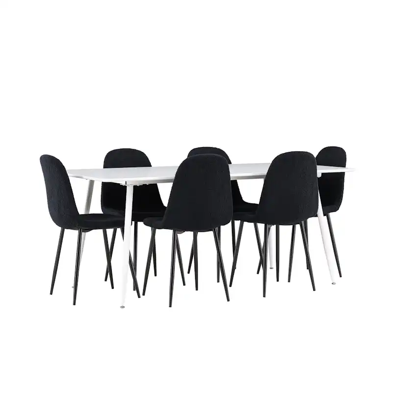 Matgrupp Venture Home Silar 180 med 6 st Polar Stolar Teddy