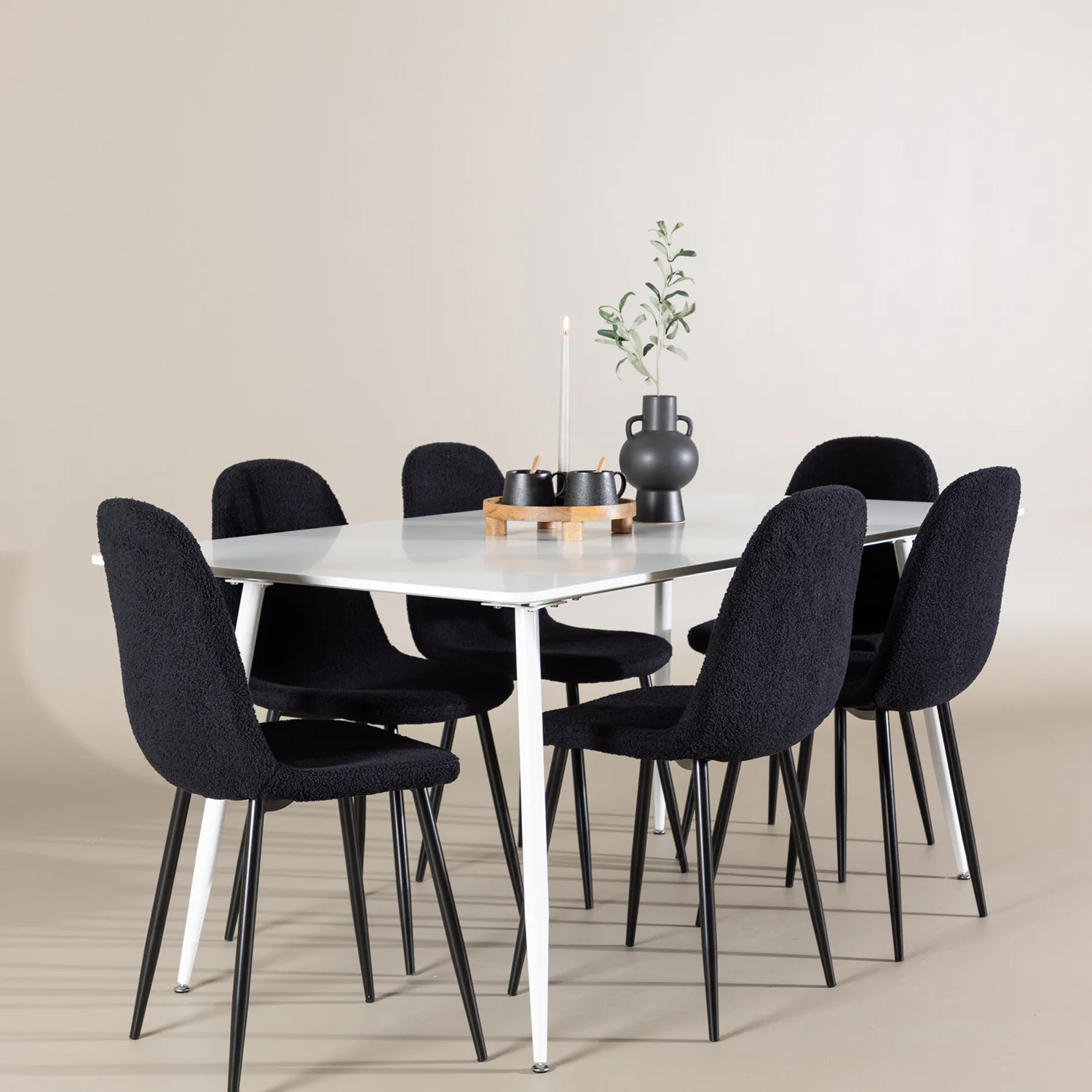 Matgrupp Venture Home Silar 180 med 6 st Polar Stolar Teddy