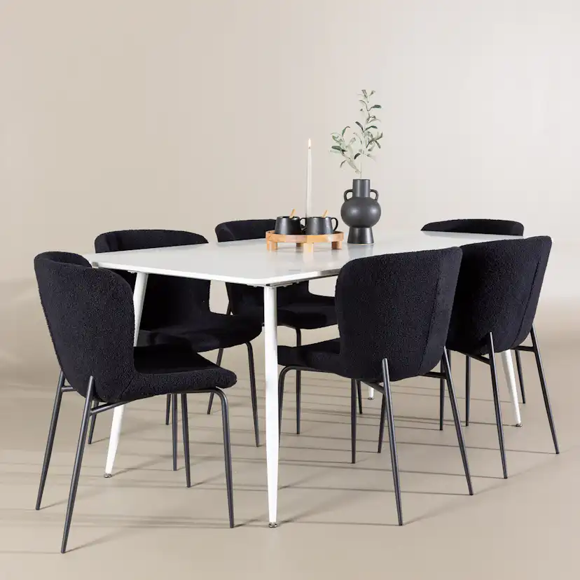 Matgrupp Venture Home Silar 180 med 6 st Modesto Stolar