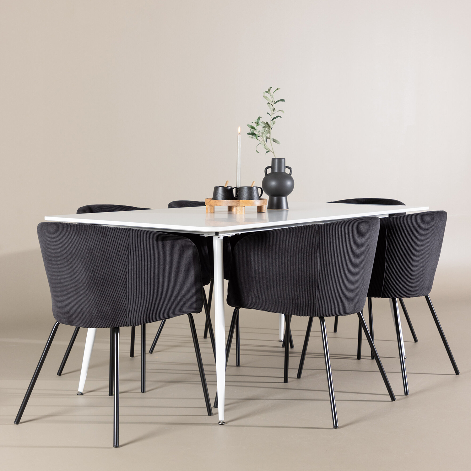 Matgrupp Venture Home Silar 180 med 6 st Berit Stolar