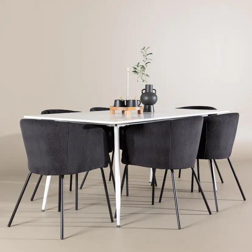 Matgrupp Venture Home Silar 180 med 6 st Berit Stolar