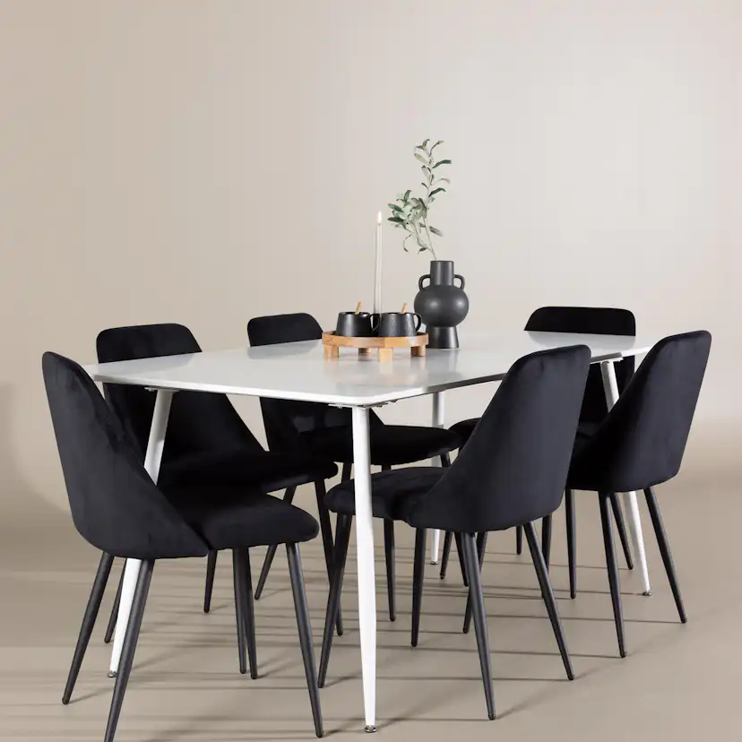 Matgrupp Venture Home Silar 180 med 6 st Night Stolar