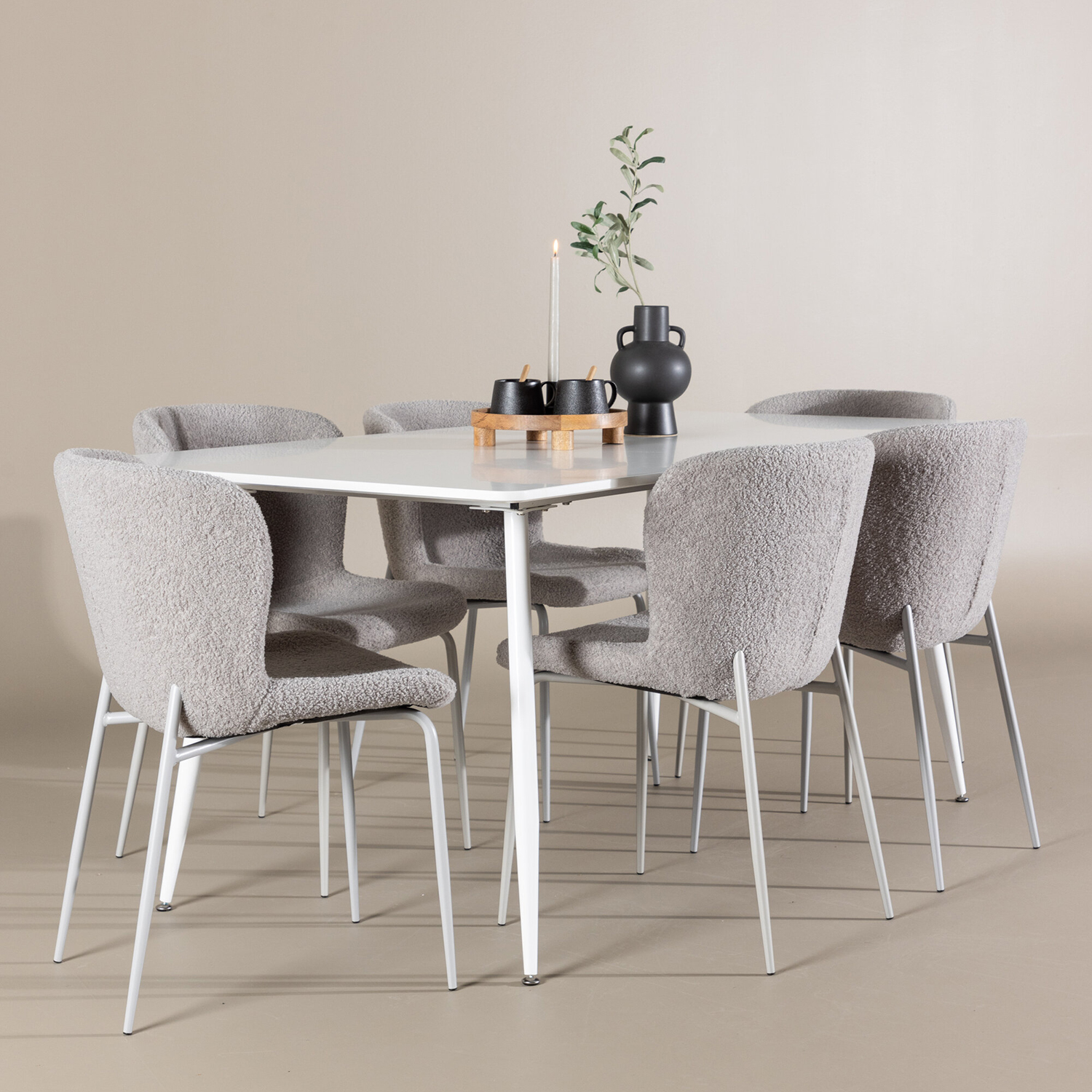 Matgrupp Venture Home Silar 180 med 6 st Modesto Stolar