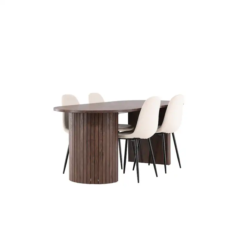 Matgrupp Venture Home Härön 200 med 4 st Polar Stolar Sammet