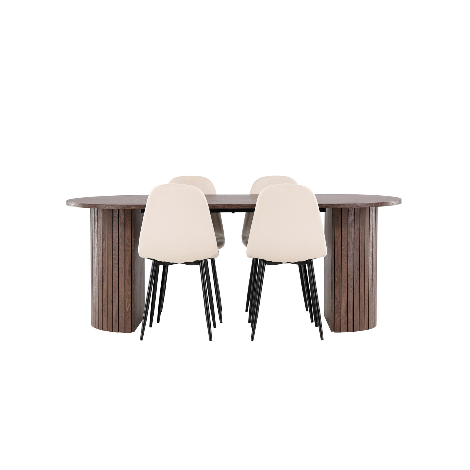 Matgrupp Venture Home Härön 200 med 4 st Polar Stolar Sammet