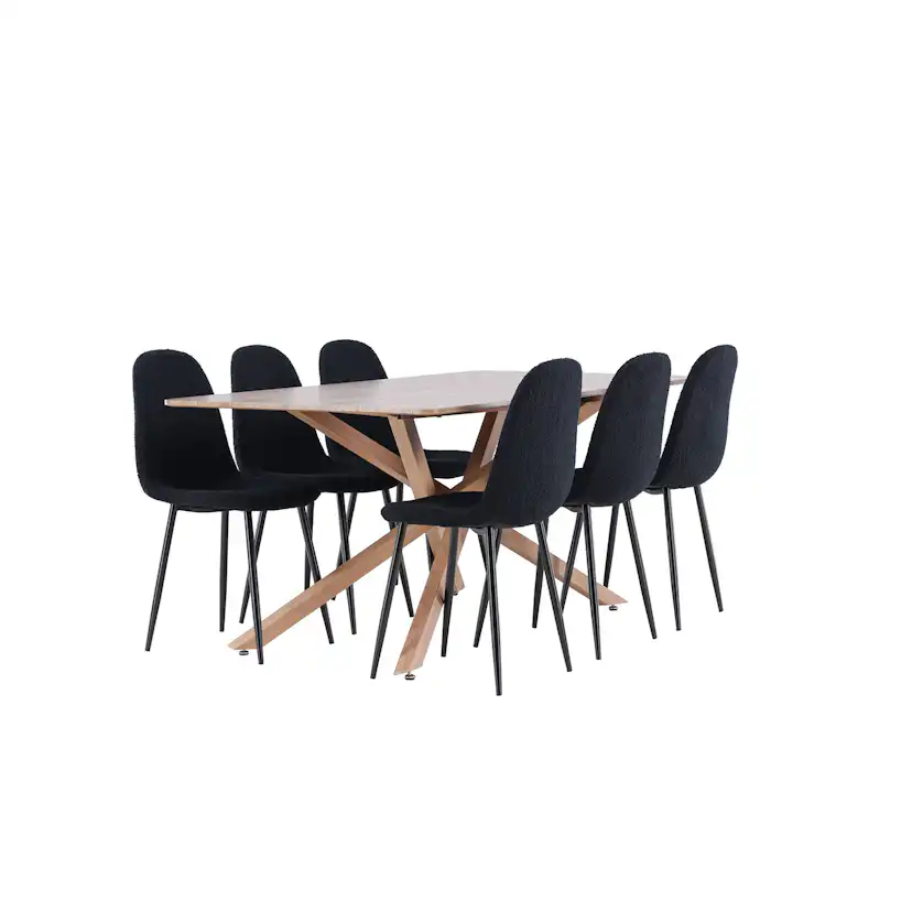 Matgrupp Venture Home Piazza 180 med 6 st Polar Stolar Teddy