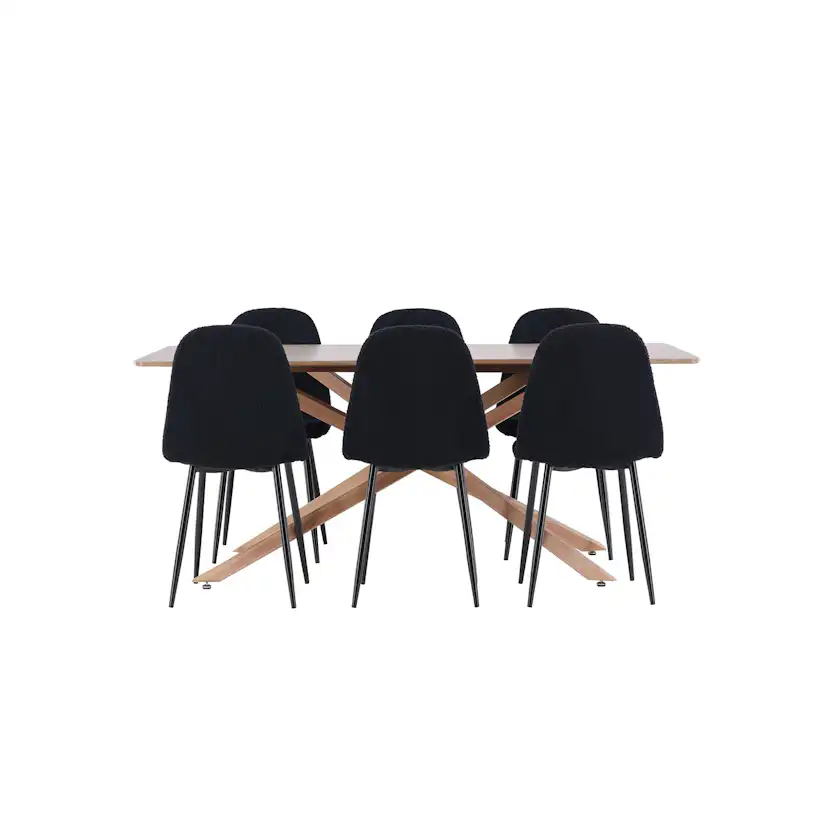 Matgrupp Venture Home Piazza 180 med 6 st Polar Stolar Teddy