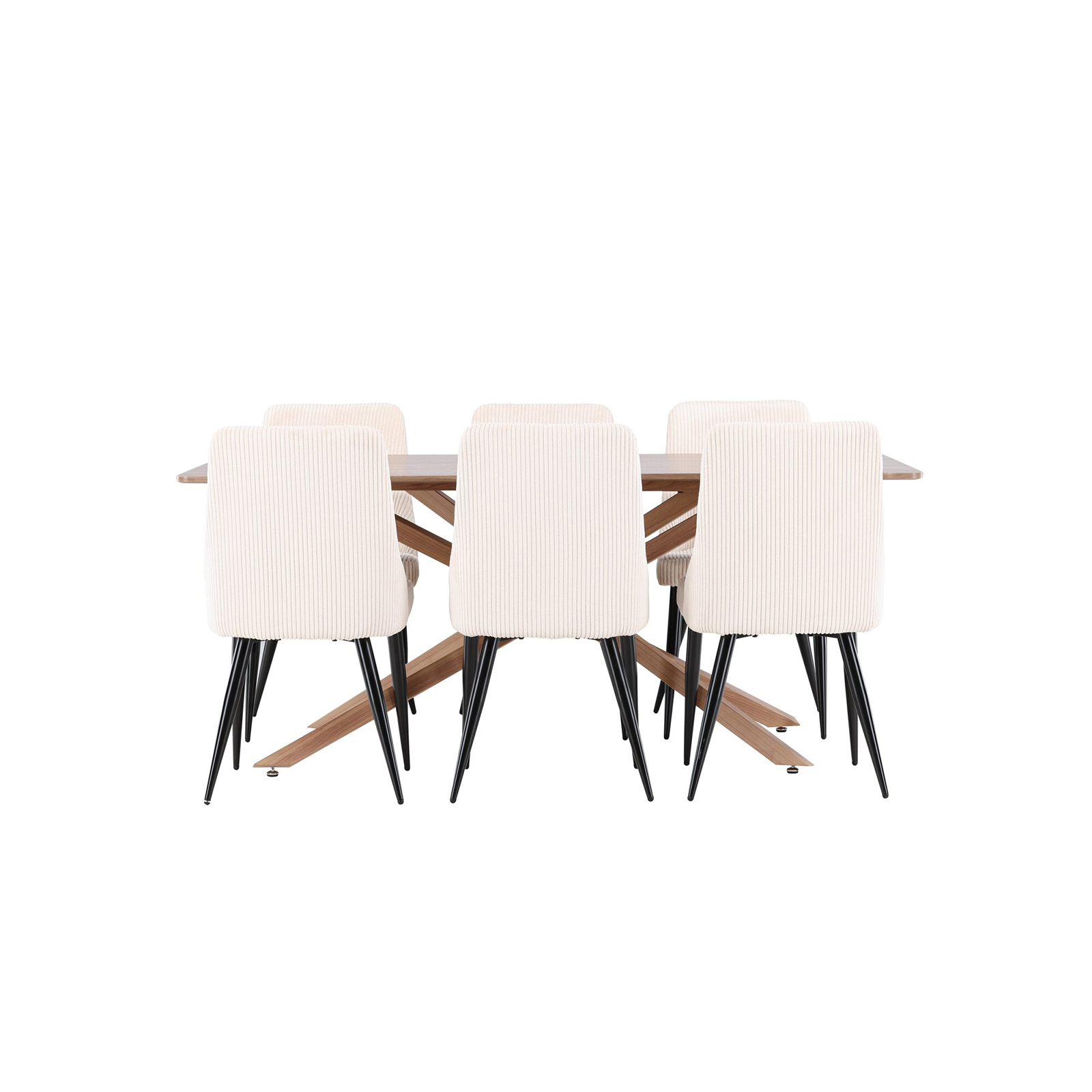 Matgrupp Venture Home Piazza 180 med 6 st Leone Stolar