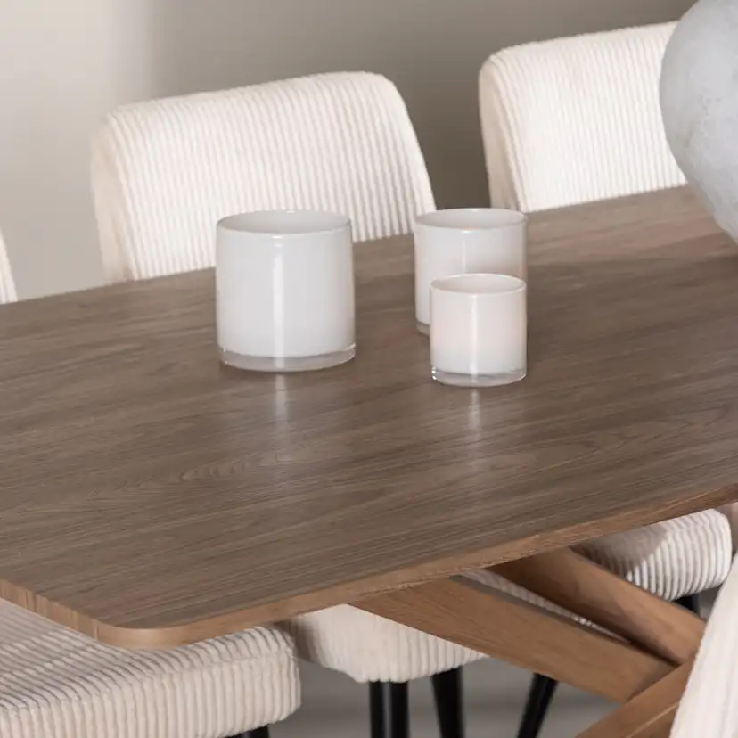 Matgrupp Venture Home Piazza 180 med 6 st Leone Stolar