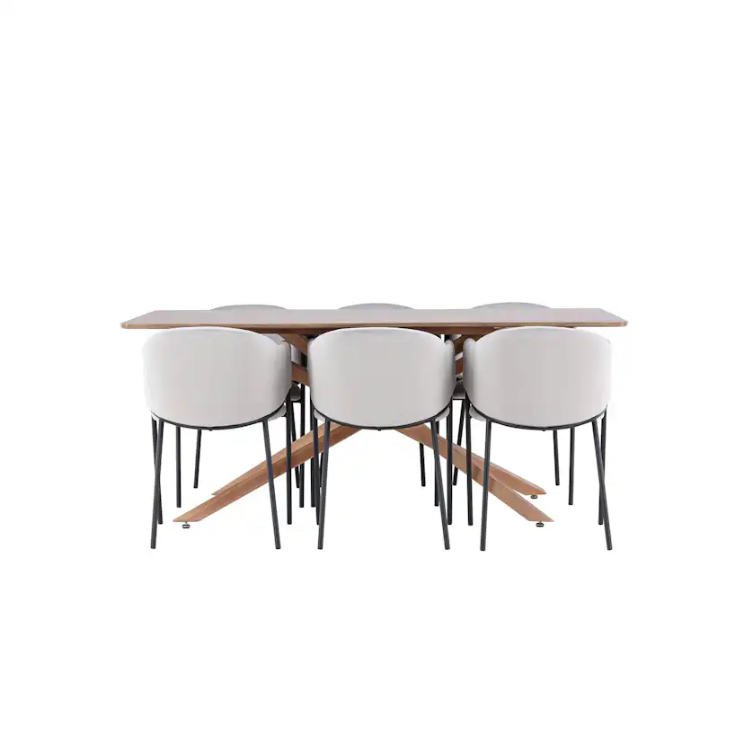 Matgrupp Venture Home Piazza 180 med 6 st Evelina Stolar