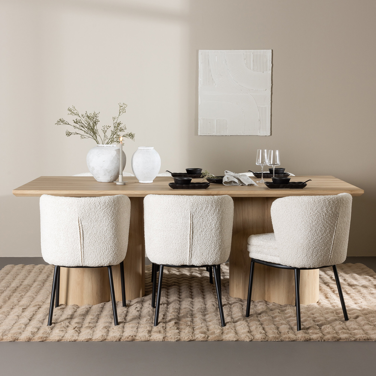 Matgrupp Venture Home Olivia 210 med 6 st Agnes Stolar