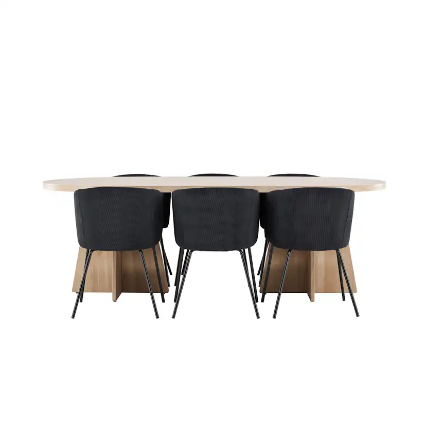 Matgrupp Venture Home Bootcut 230 med 6 st Berit Stolar