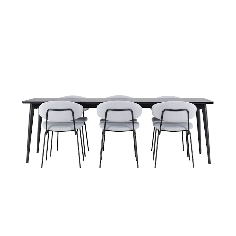 Matgrupp Venture Home Ellis 230 med 6 st Chico Stolar