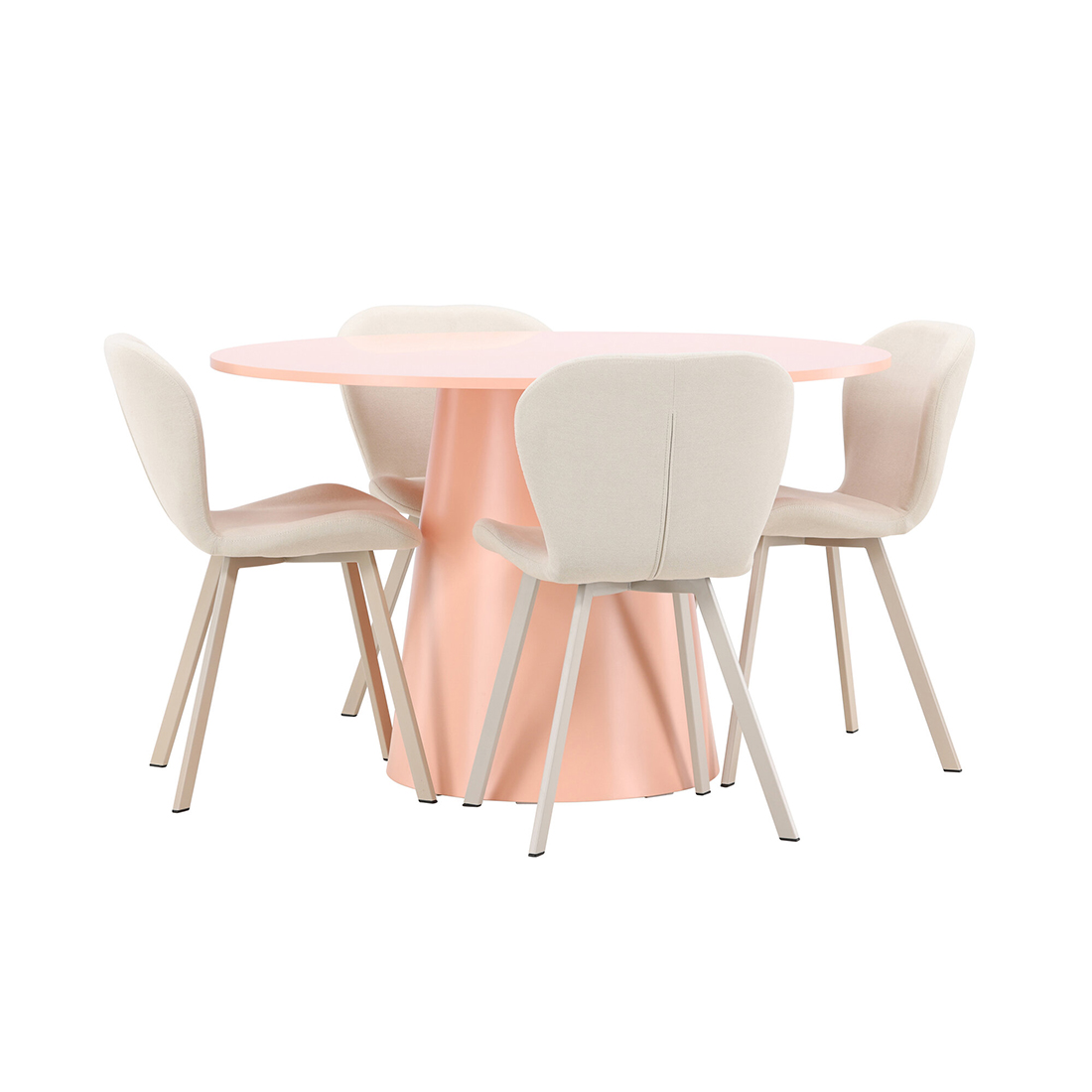 Matgrupp Venture Home Lanzo Ø120 cm med 4st Lilja Matstolar